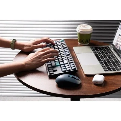 Keychron B33 Keyboard and BM25 Mouse Wireless Combo 80% TKL Black Green - Arabic Layout